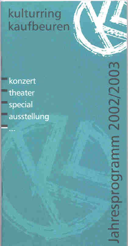 Kulturring KF Deckblatt Jahresprogramm